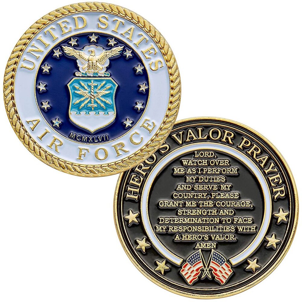 United States Air Force USAF Prayer Challenge Coin
